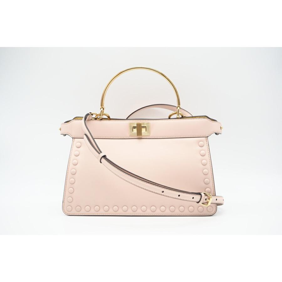 ★3日以内返品可★ 極美品 FENDI フェンディ レザー ピーカブー アイシーユー イーストウエスト 8BN323 AENL | FENDI | 02