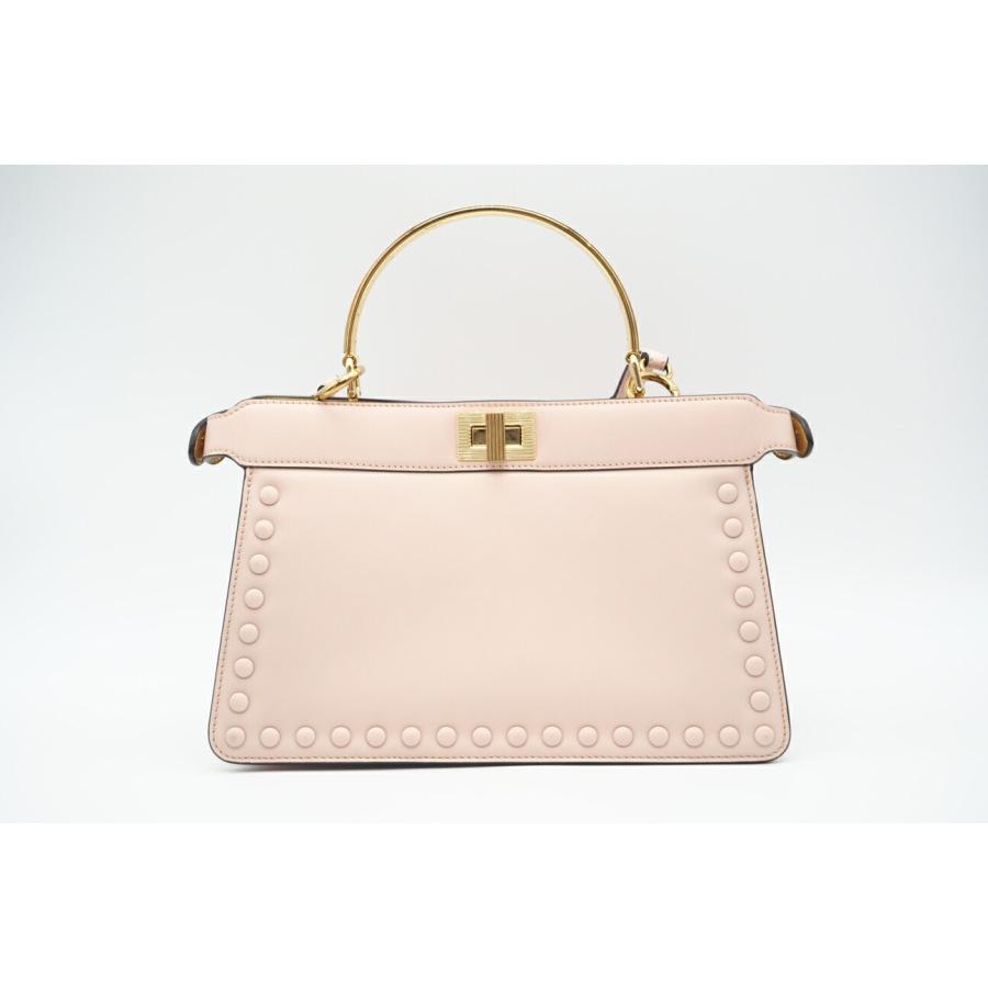 ★3日以内返品可★ 極美品 FENDI フェンディ レザー ピーカブー アイシーユー イーストウエスト 8BN323 AENL | FENDI | 03