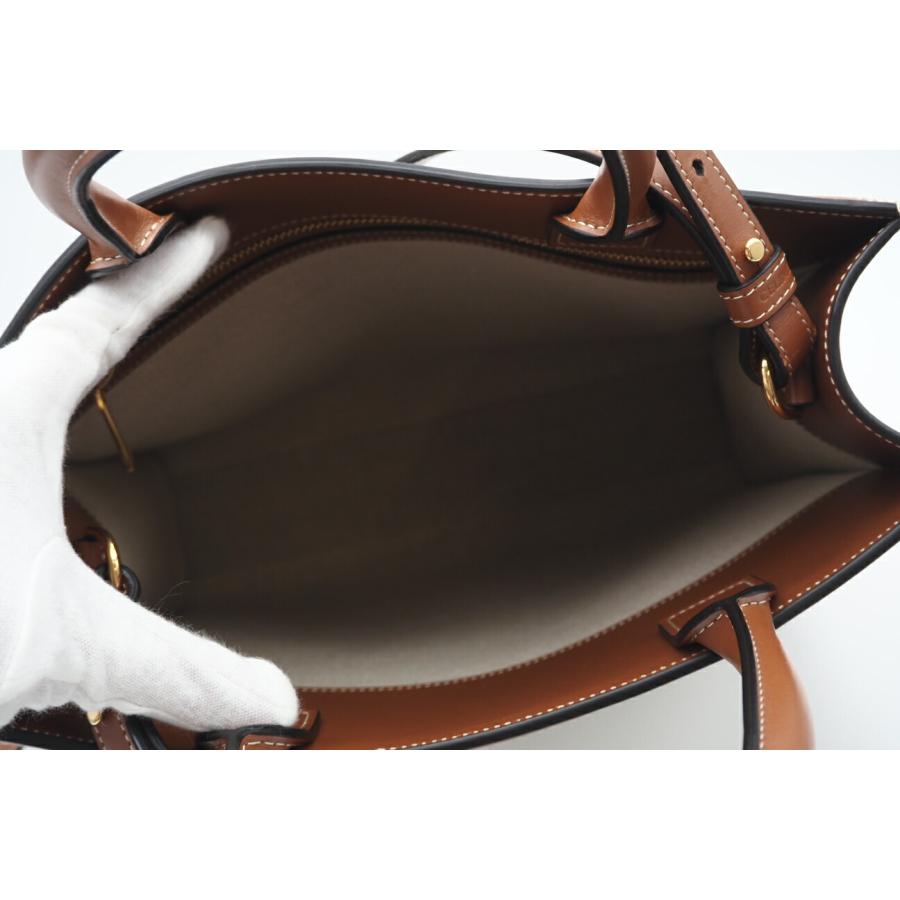 ★3日以内返品可★ 美品 CELINE セリーヌ ファブリック レザー スモールバーティカル ロゴ カバ 192082EFY | CELINE | 08