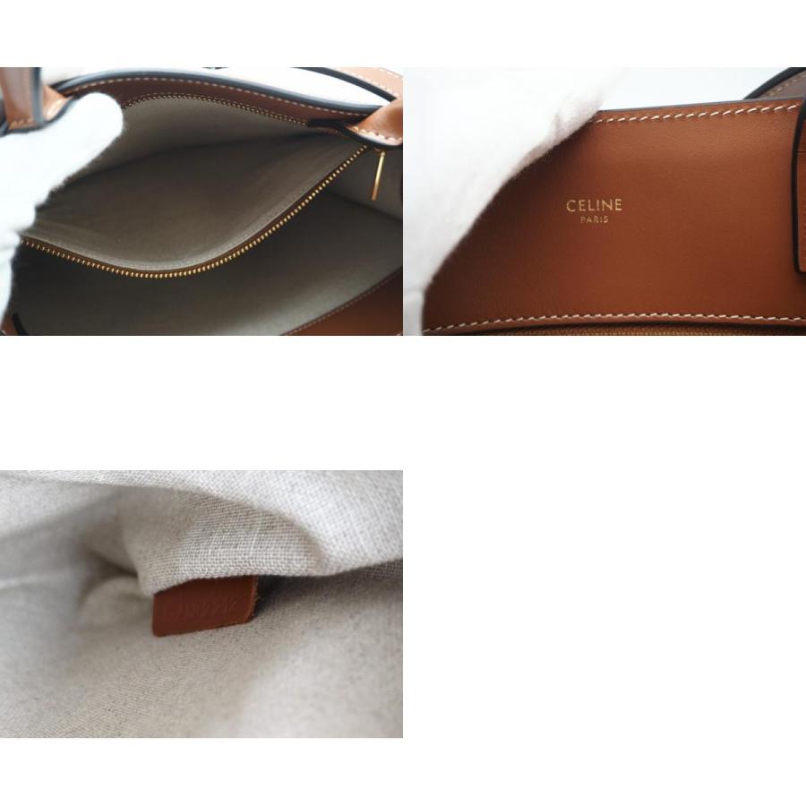 ★3日以内返品可★ 美品 CELINE セリーヌ ファブリック レザー スモールバーティカル ロゴ カバ 192082EFY | CELINE | 09