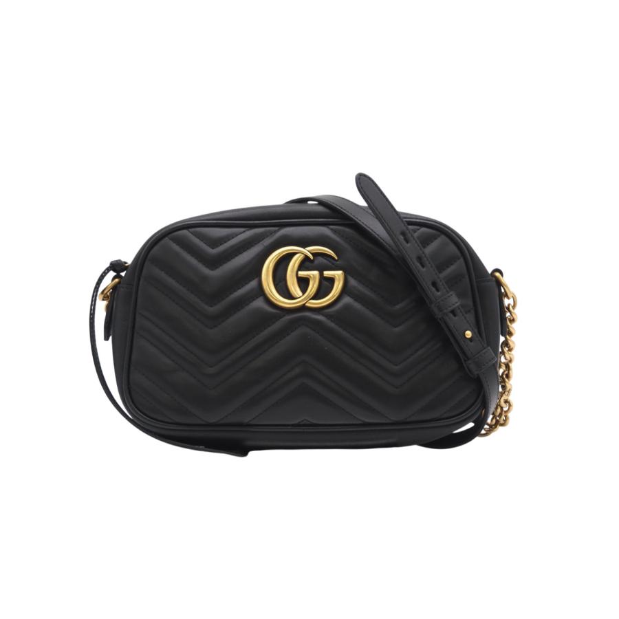 ★3日以内返品可★ 美品 GUCCI グッチ GGマーモント スモール カメラバッグ 447632 ショルダーバッグ ブラック | GUCCI | 01