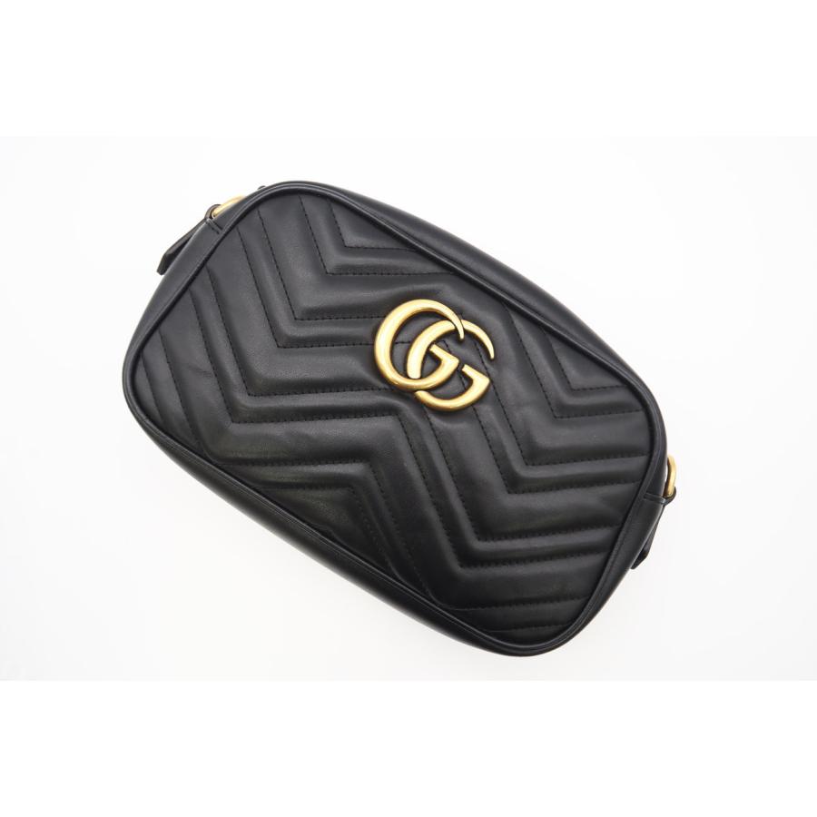 ★3日以内返品可★ 美品 GUCCI グッチ GGマーモント スモール カメラバッグ 447632 ショルダーバッグ ブラック | GUCCI | 02
