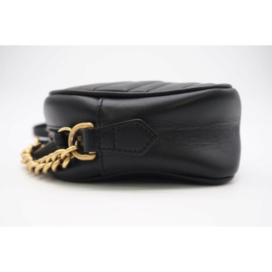 ★3日以内返品可★ 美品 GUCCI グッチ GGマーモント スモール カメラバッグ 447632 ショルダーバッグ ブラック | GUCCI | 06