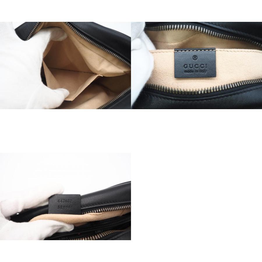 ★3日以内返品可★ 美品 GUCCI グッチ GGマーモント スモール カメラバッグ 447632 ショルダーバッグ ブラック | GUCCI | 09
