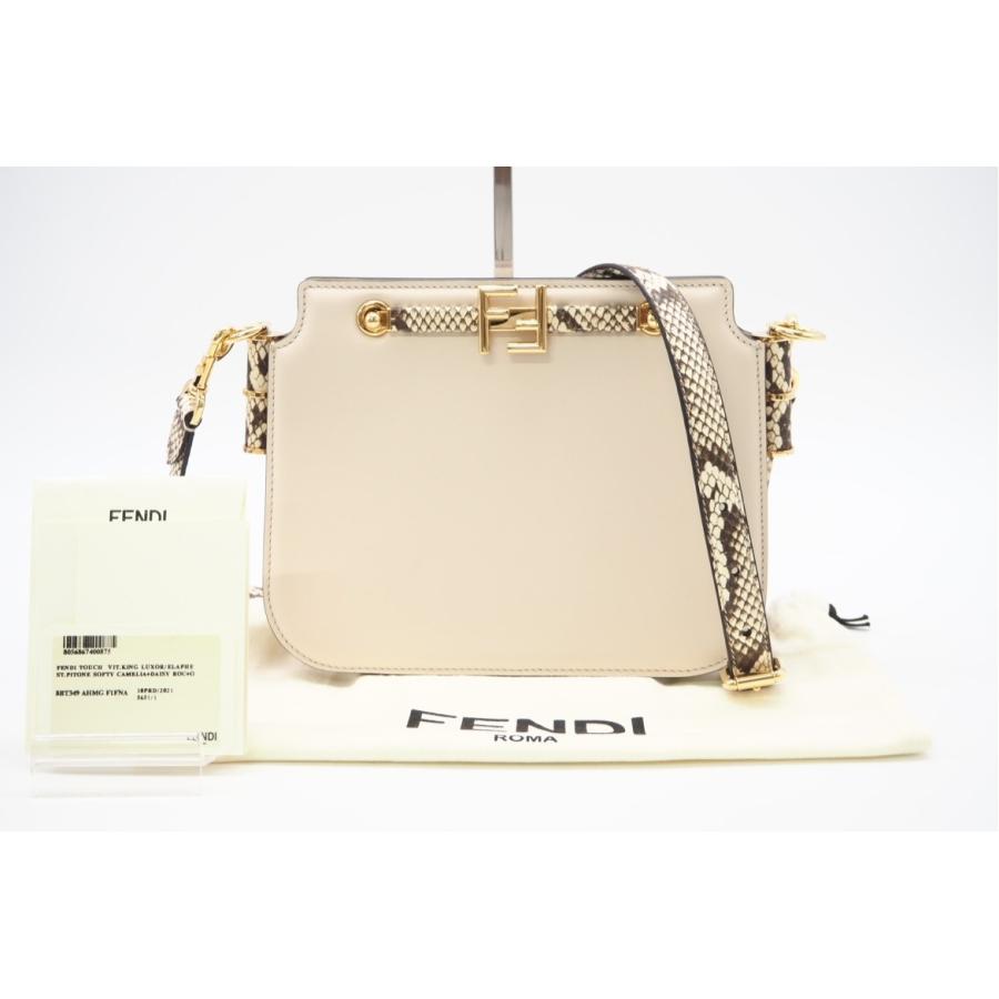 ★3日以内返品可★ 極美品 FENDI フェンディ カーフレザー タッチ スモール ショルダーバッグ 8BT349 | FENDI