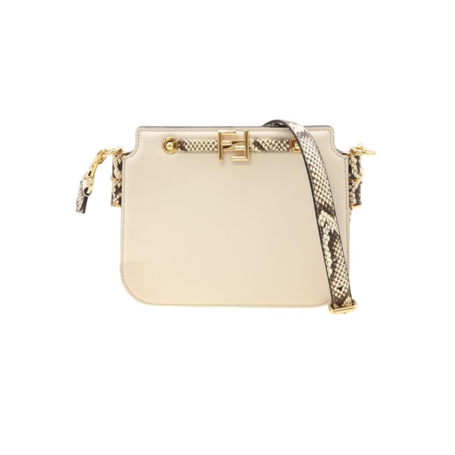 ★3日以内返品可★ 極美品 FENDI フェンディ カーフレザー タッチ スモール ショルダーバッグ 8BT349 | FENDI | 01