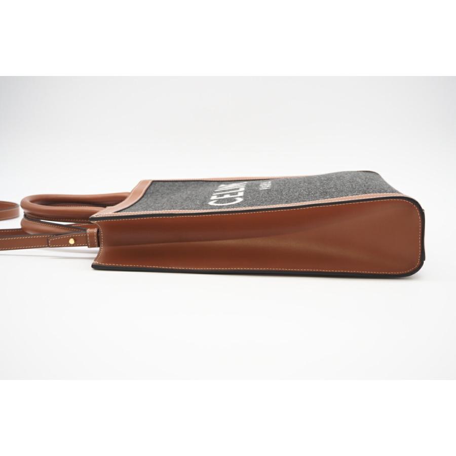 ★3日以内返品可★ 極美品 CELINE セリーヌ コットン レザー テキスタイル スモールバーティカルカバ | CELINE | 06