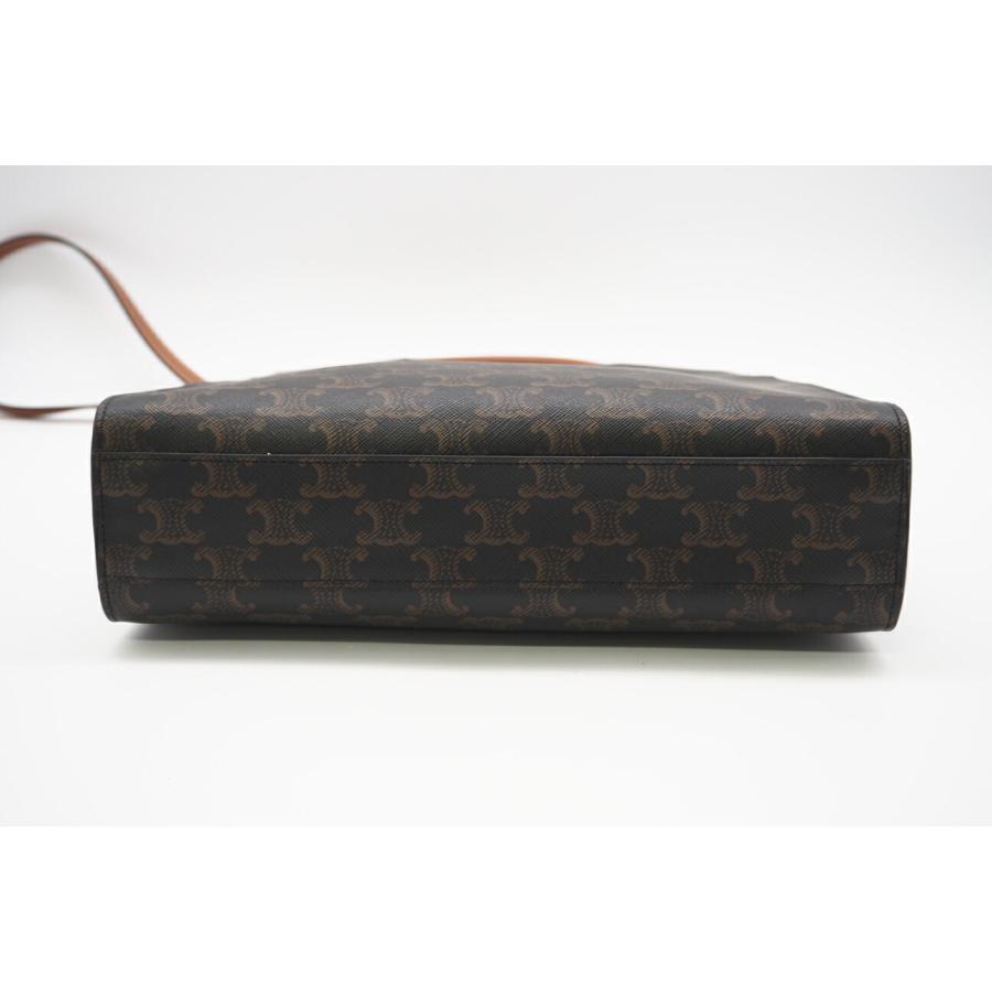 ★3日以内返品可★ 極美品 CELINE セリーヌ トリオンフ キャンバス スモール バーティカル カバトートバッグ タン | CELINE | 05