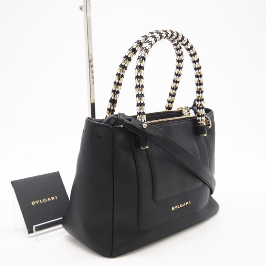 極美品✨ BVLGARI ハラコ セルペンティ スカリエ 2way ハンドバッグ BVLGARI（ブルガリ） ☆3日以内返品可☆ 美品 セルペンティ スカリエ