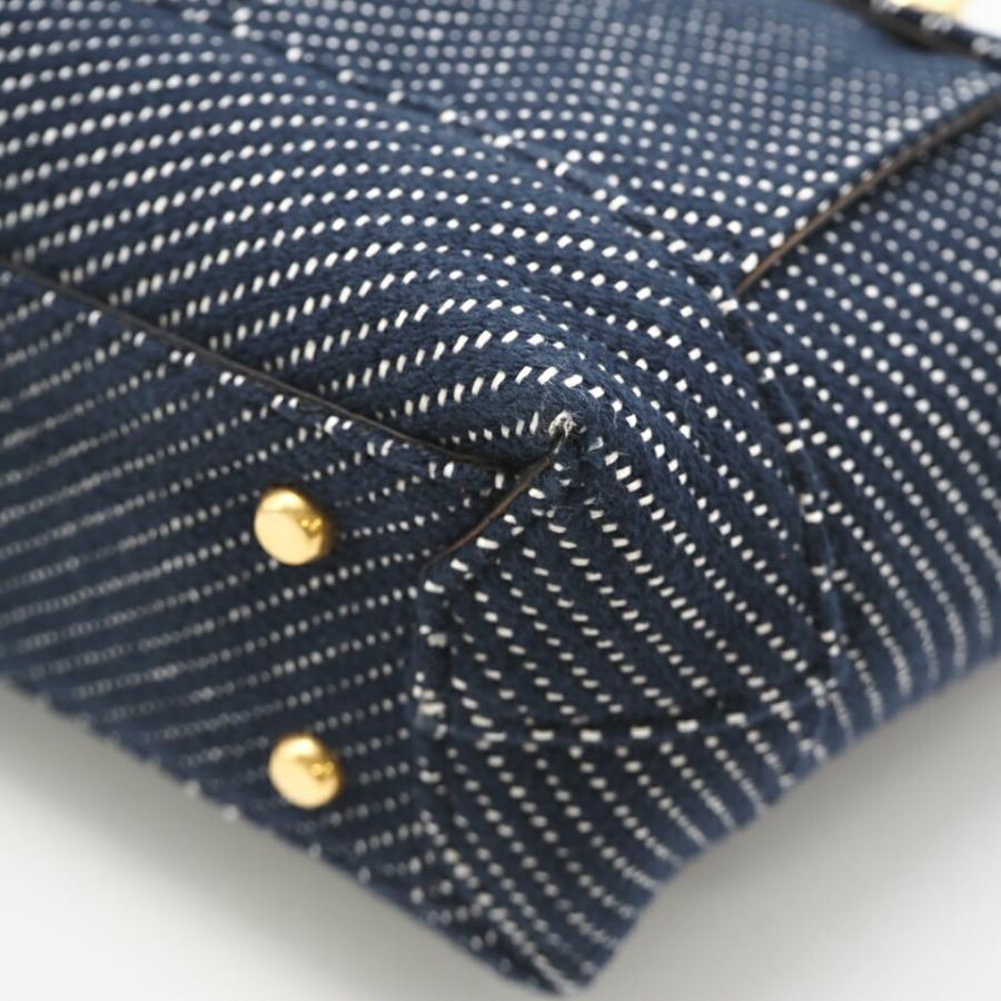 ★3日以内返品可★ 極美品 BOTTEGAVENETA ボッテガヴェネタ マキシイントレチャート アルコ デニム トートバッグ |  | 07