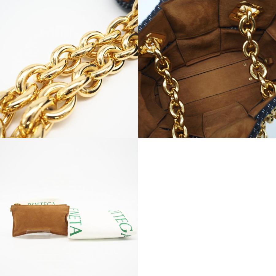 ★3日以内返品可★ 極美品 BOTTEGAVENETA ボッテガヴェネタ マキシイントレチャート アルコ デニム トートバッグ |  | 09