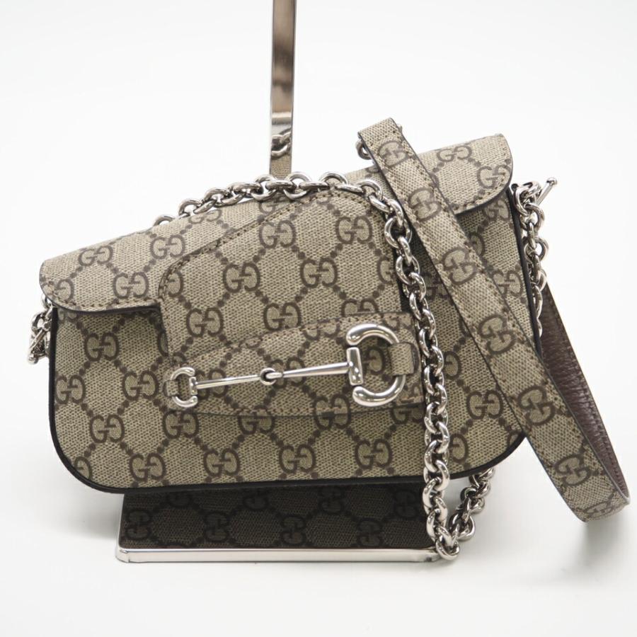 ★3日以内返品可★ 極美品 GUCCI グッチ GGスプリーム ホースビット1955 チェーンショルダーバッグ 774209 | GUCCI | 02