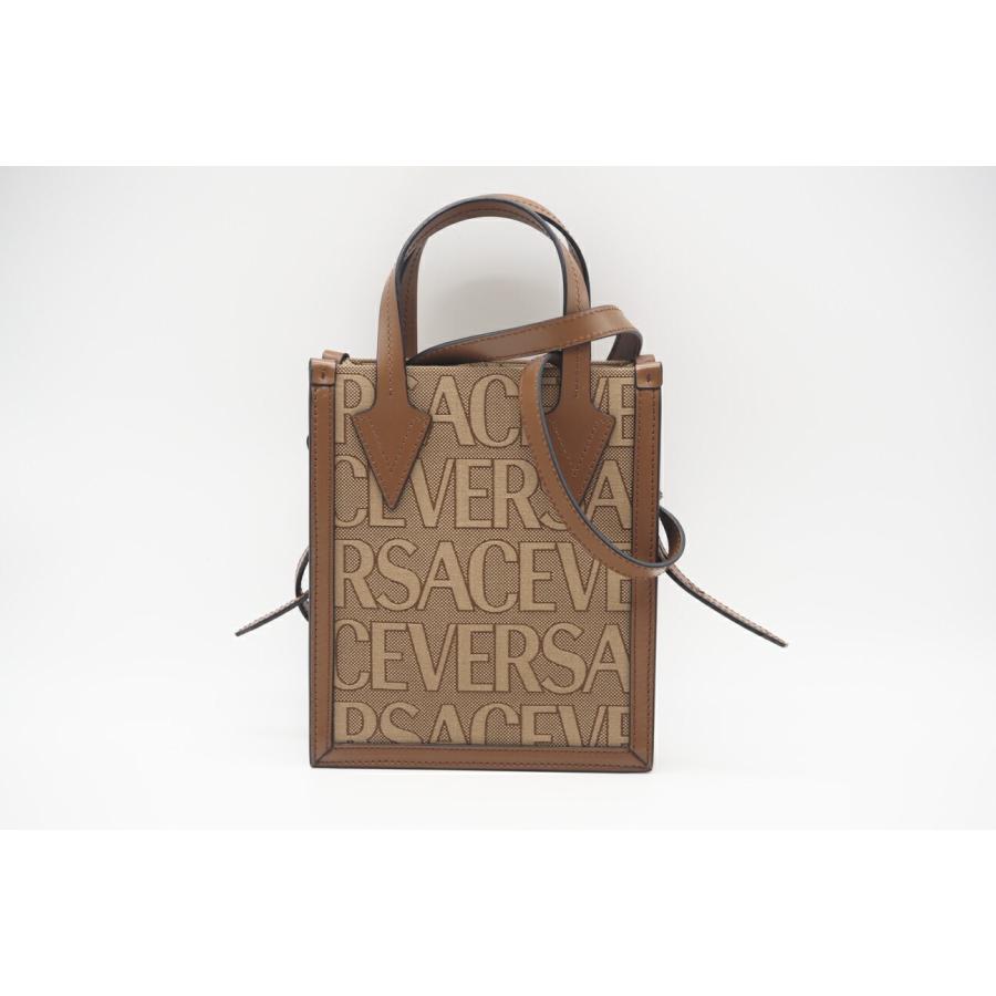 ★3日以内返品可★ 極美品 VERSACE ヴェルサーチ キャンバス VERSACE オールオーバー ロゴ 2WAYバッグ |  | 03