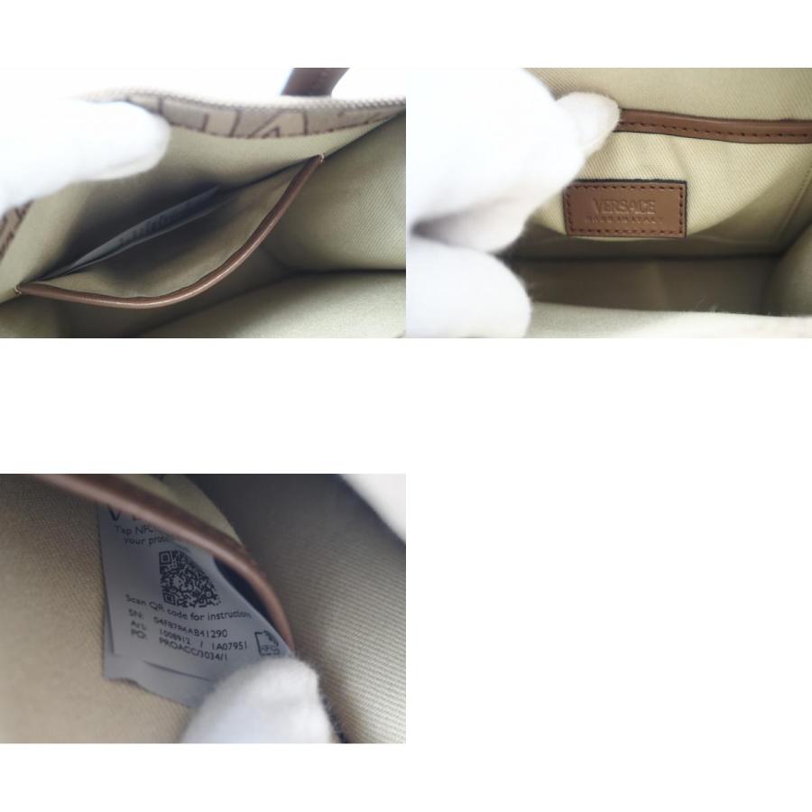 ★3日以内返品可★ 極美品 VERSACE ヴェルサーチ キャンバス VERSACE オールオーバー ロゴ 2WAYバッグ |  | 09