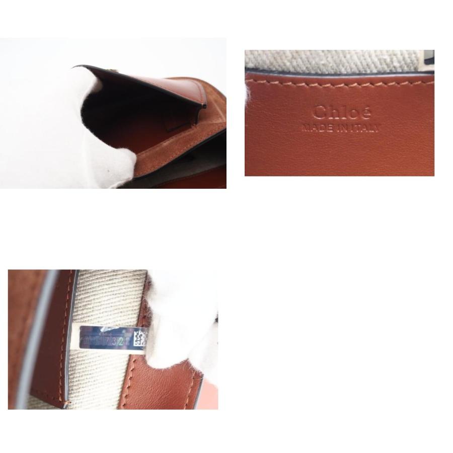 ★3日以内返品可★ 極美品 Chloe クロエ シャイニー＆スエードレザー製 Tessスモールバッグ Sepia Brown | Chloe | 09