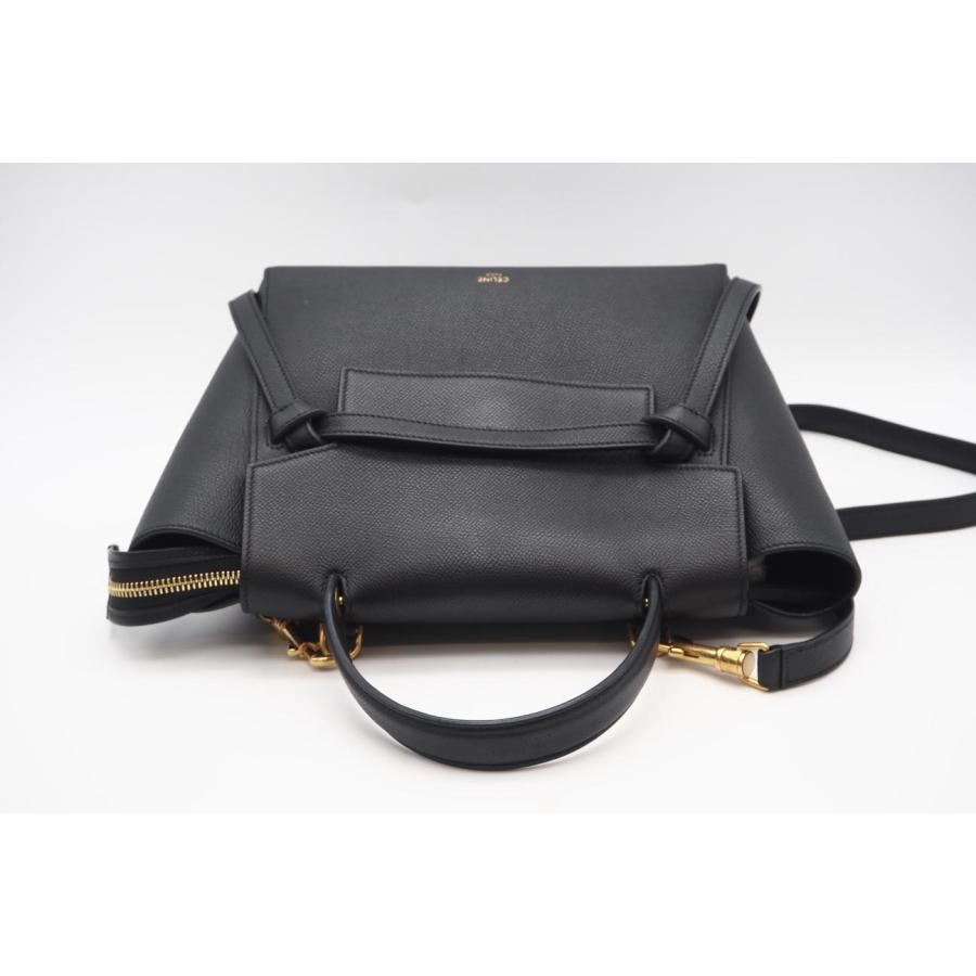 ★3日以内返品可★ 美品 CELINE セリーヌ グレインドカーフスキン マイクロ ベルトバッグ 180153 | CELINE | 03