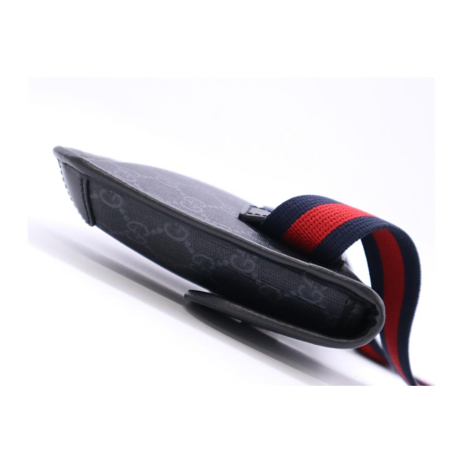 ★3日以内返品可★  GUCCI グッチ GGスプリーム PVC レザー ボディバッグ 598113 ボディバッグ ブラック | GUCCI | 04