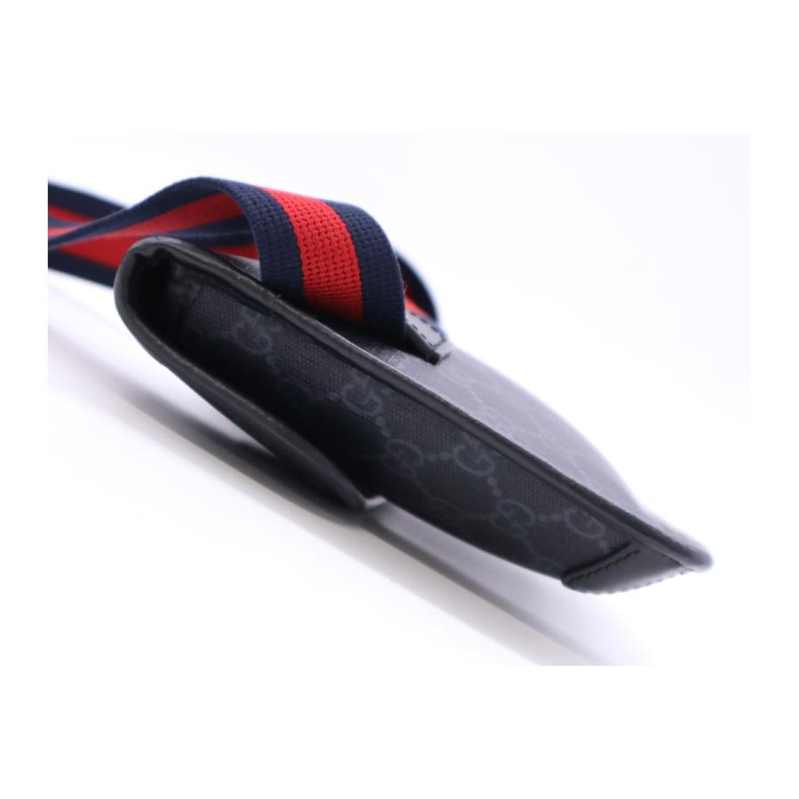 ★3日以内返品可★  GUCCI グッチ GGスプリーム PVC レザー ボディバッグ 598113 ボディバッグ ブラック | GUCCI | 05