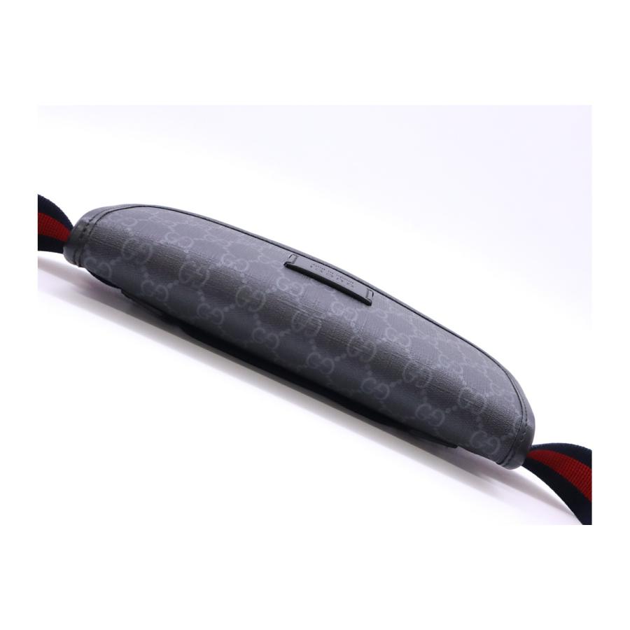 ★3日以内返品可★  GUCCI グッチ GGスプリーム PVC レザー ボディバッグ 598113 ボディバッグ ブラック | GUCCI | 06