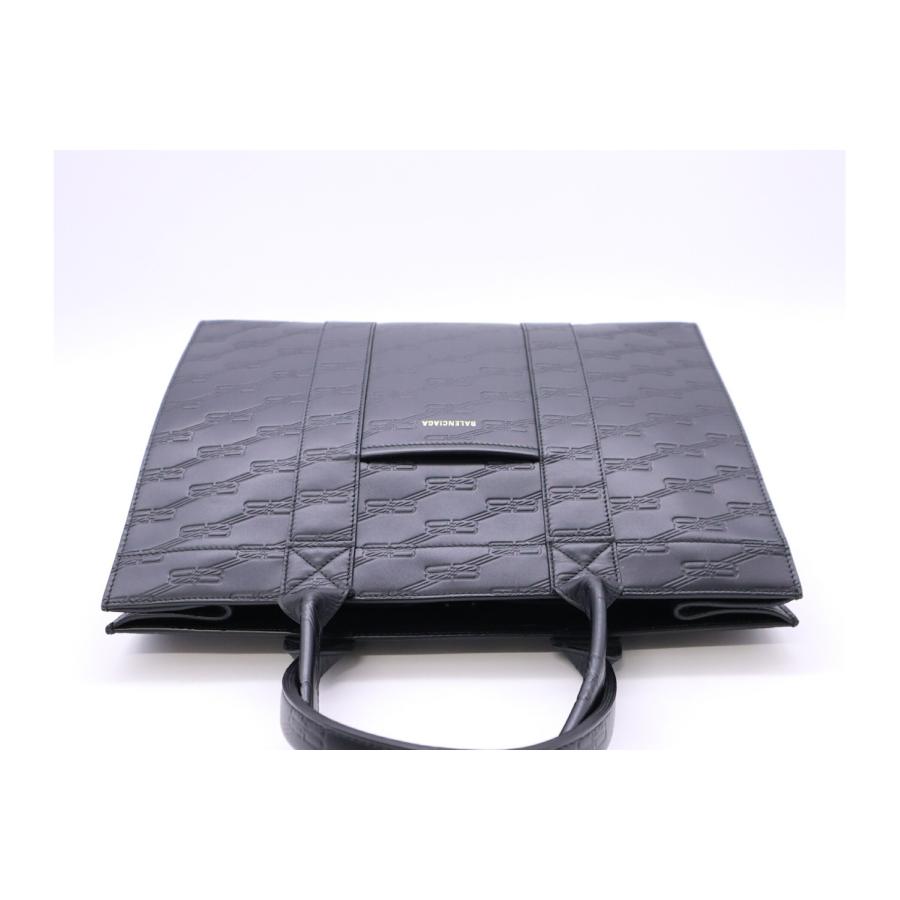 ★3日以内返品可★ 美品 BALENCIAGA バレンシアガ BBモノグラム ハードウェア 2WAYバッグ レザー 714177 | BALENCIAGA | 06