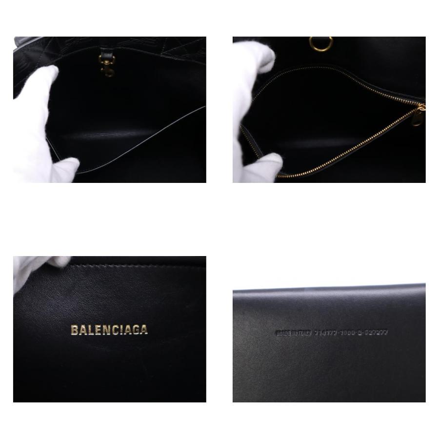 ★3日以内返品可★ 美品 BALENCIAGA バレンシアガ BBモノグラム ハードウェア 2WAYバッグ レザー 714177 | BALENCIAGA | 09