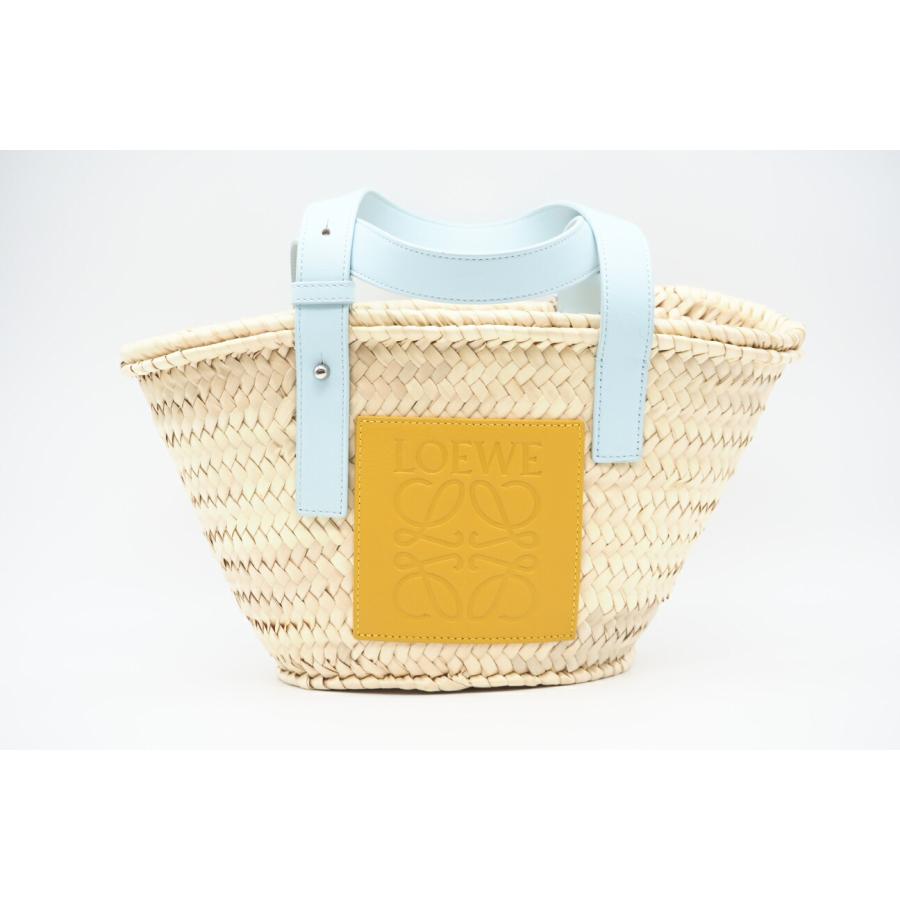 ★3日以内返品可★ 極美品 LOEWE ロエベ ヤシの葉&カーフ バスケットバッグ スモール 327.02.S93 ハンドバッグ | LOEWE | 02