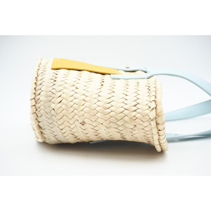 ★3日以内返品可★ 極美品 LOEWE ロエベ ヤシの葉&カーフ バスケットバッグ スモール 327.02.S93 ハンドバッグ | LOEWE | 07