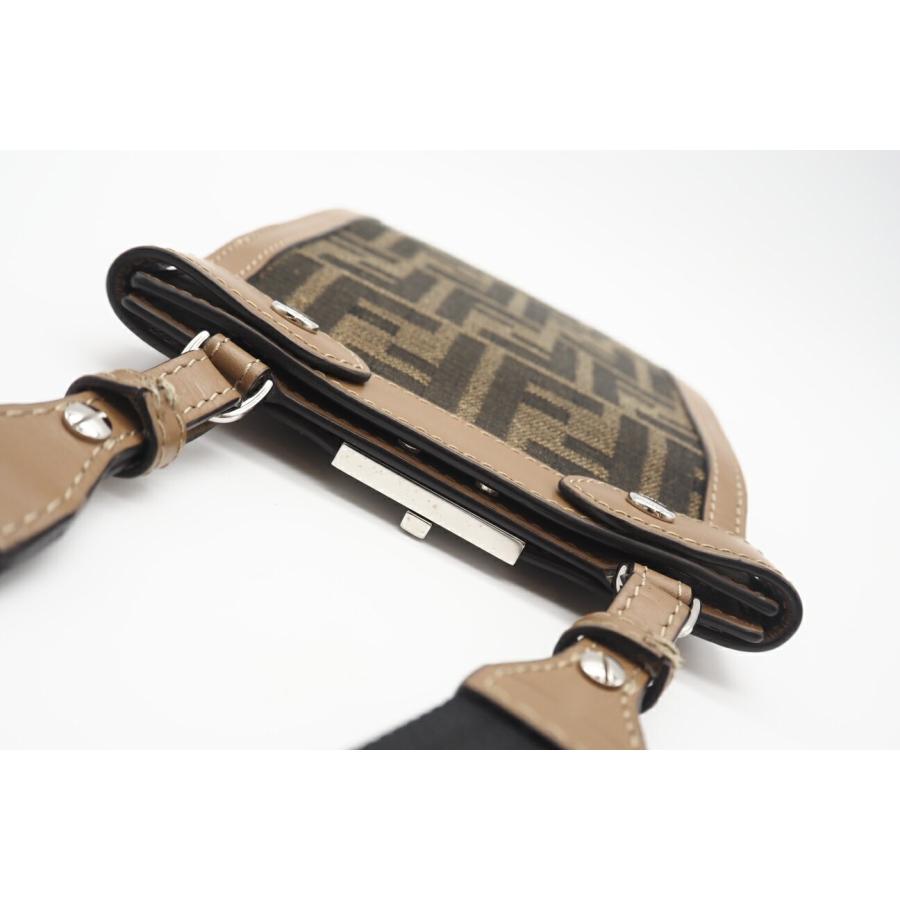 ★3日以内返品可★ 美品 FENDI フェンディ ズッカ キャンバス レザー フォンポーチ 7AS156 ショルダーバッグ | FENDI | 07