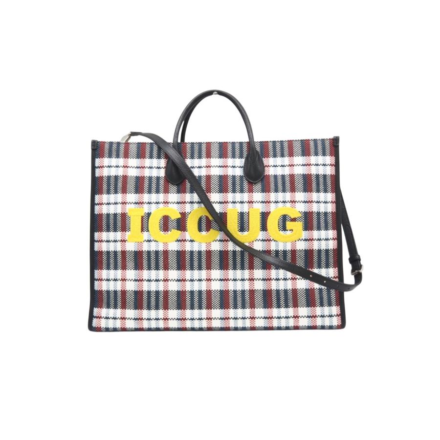 ★3日以内返品可★ 美品 GUCCI グッチ ラフィア×ナイロン チェック 2WAYハンドバッグ マルチカラー 659980 | GUCCI | 01