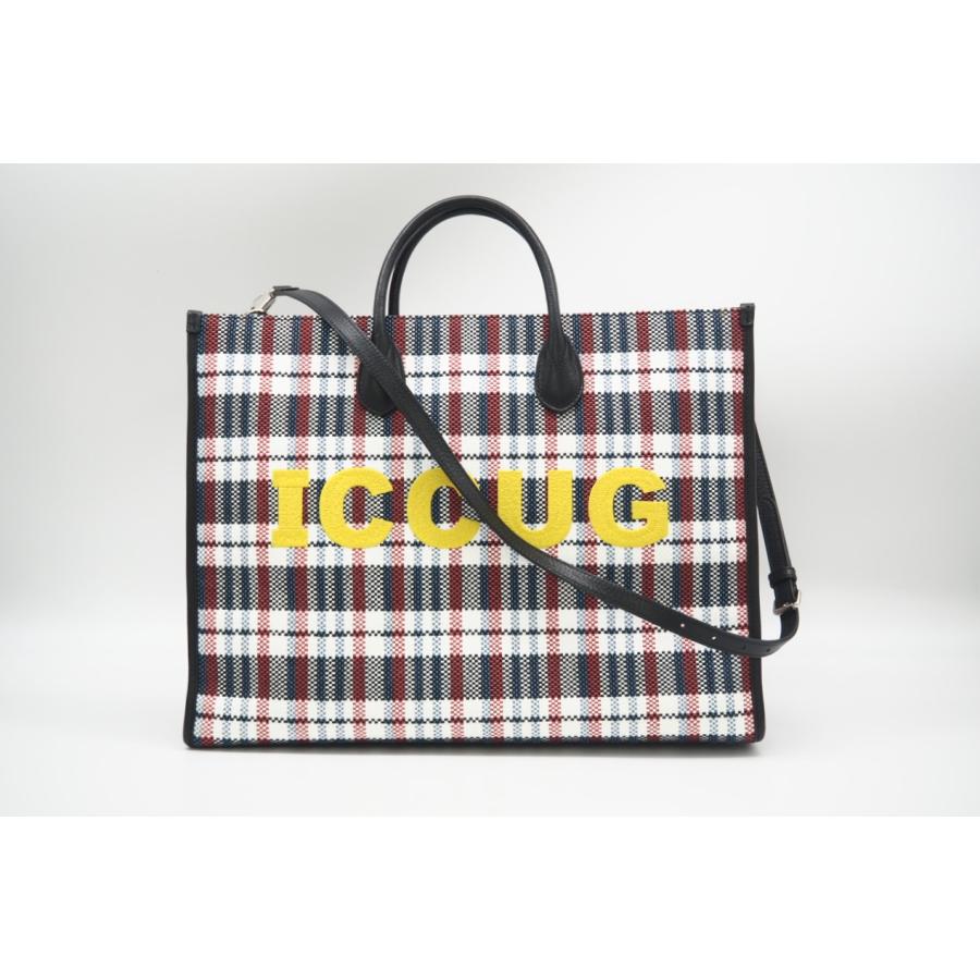 ★3日以内返品可★ 美品 GUCCI グッチ ラフィア×ナイロン チェック 2WAYハンドバッグ マルチカラー 659980 | GUCCI | 02