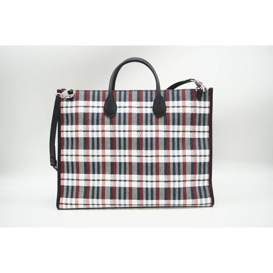 ★3日以内返品可★ 美品 GUCCI グッチ ラフィア×ナイロン チェック 2WAYハンドバッグ マルチカラー 659980 | GUCCI | 03