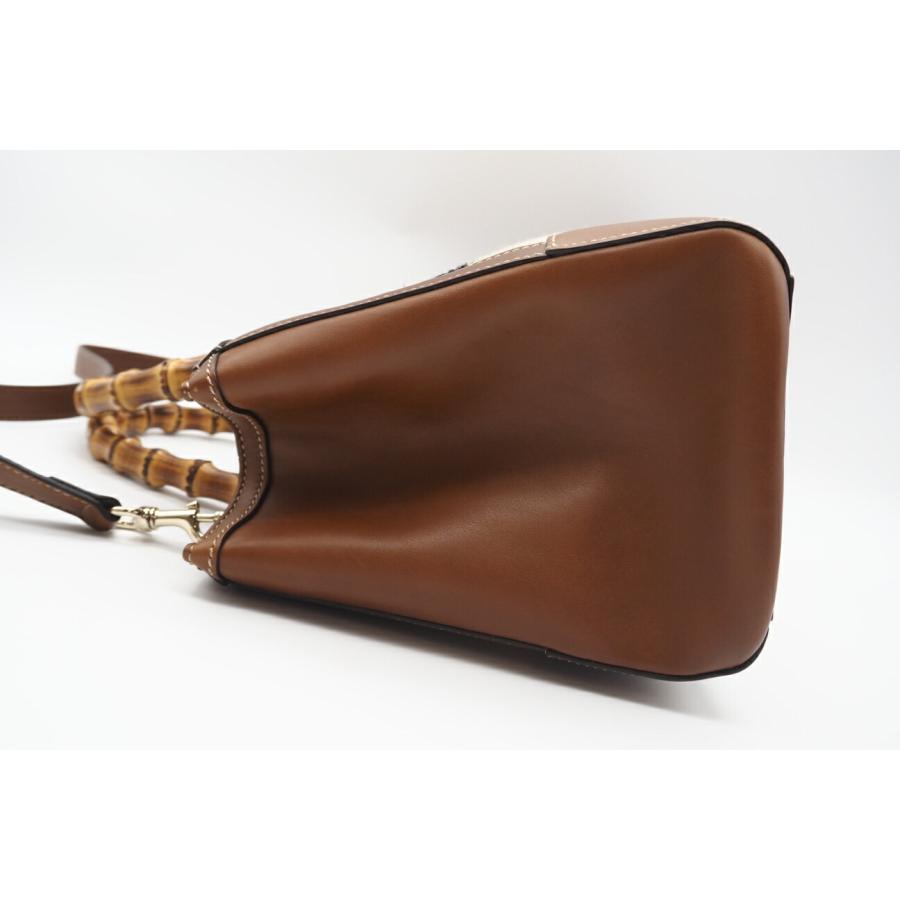 ★3日以内返品可★ 美品 GUCCI グッチ バンブー キャンバス×レザー 2WAYハンドバッグ 323660 | GUCCI | 05