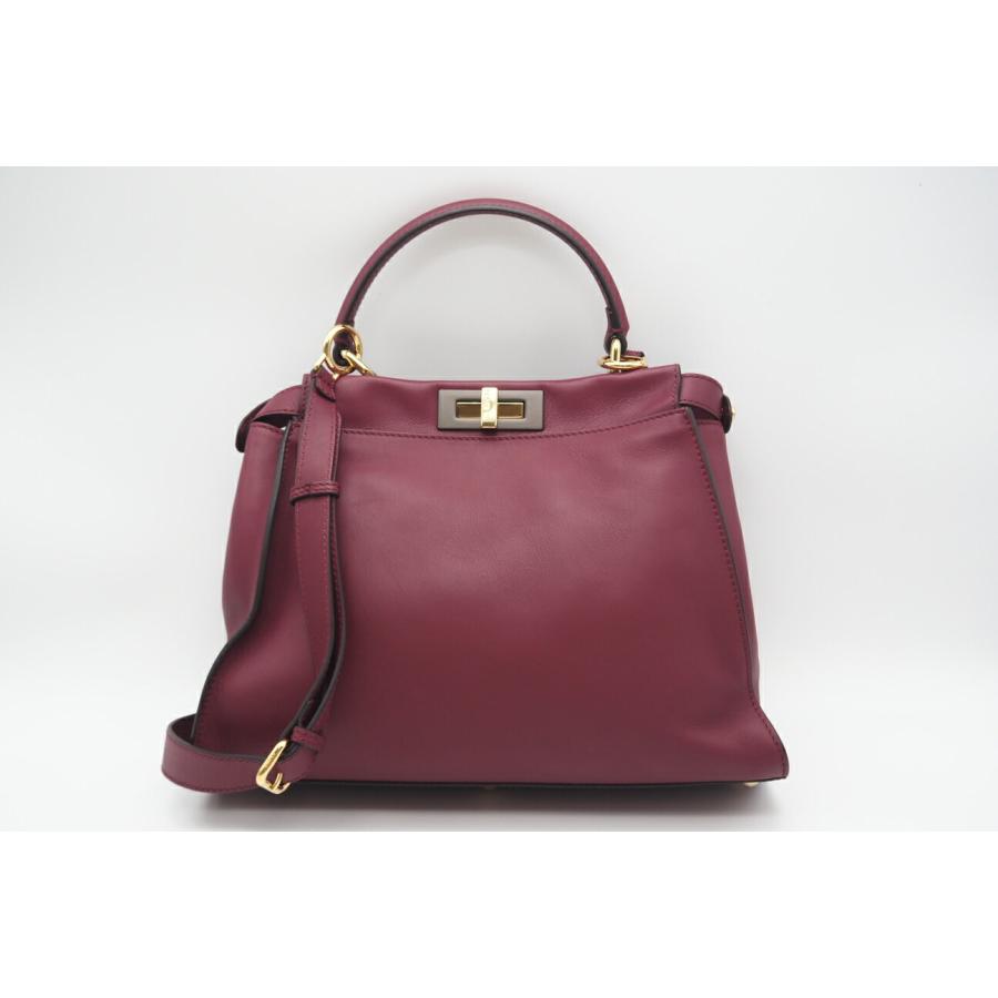 ★3日以内返品可★ 美品 FENDI フェンディ ピーカブー レギュラー レザー 2WAYハンドバッグ 8BN290 | FENDI | 03