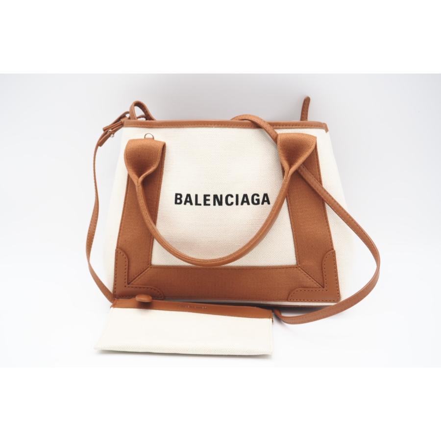 ★3日以内返品可★ 美品 BALENCIAGA バレンシアガ キャンバス レザー ネイビーカバスXS ×トートバッグ | BALENCIAGA | 02