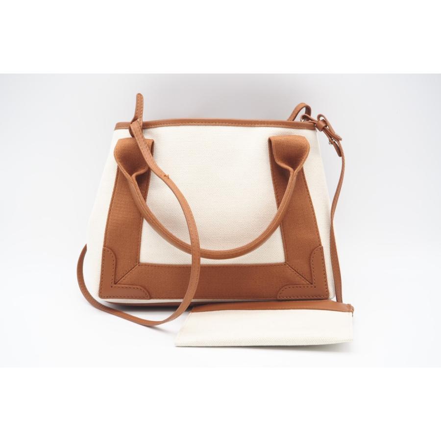 ★3日以内返品可★ 美品 BALENCIAGA バレンシアガ キャンバス レザー ネイビーカバスXS ×トートバッグ | BALENCIAGA | 03