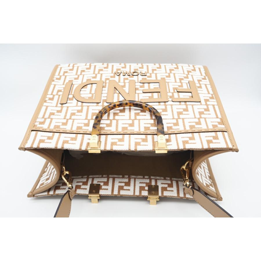 ★3日以内返品可★ 極美品 FENDI フェンディ FFジャカード ファブリック ショッパー フェンディ サンシャイン | FENDI | 04