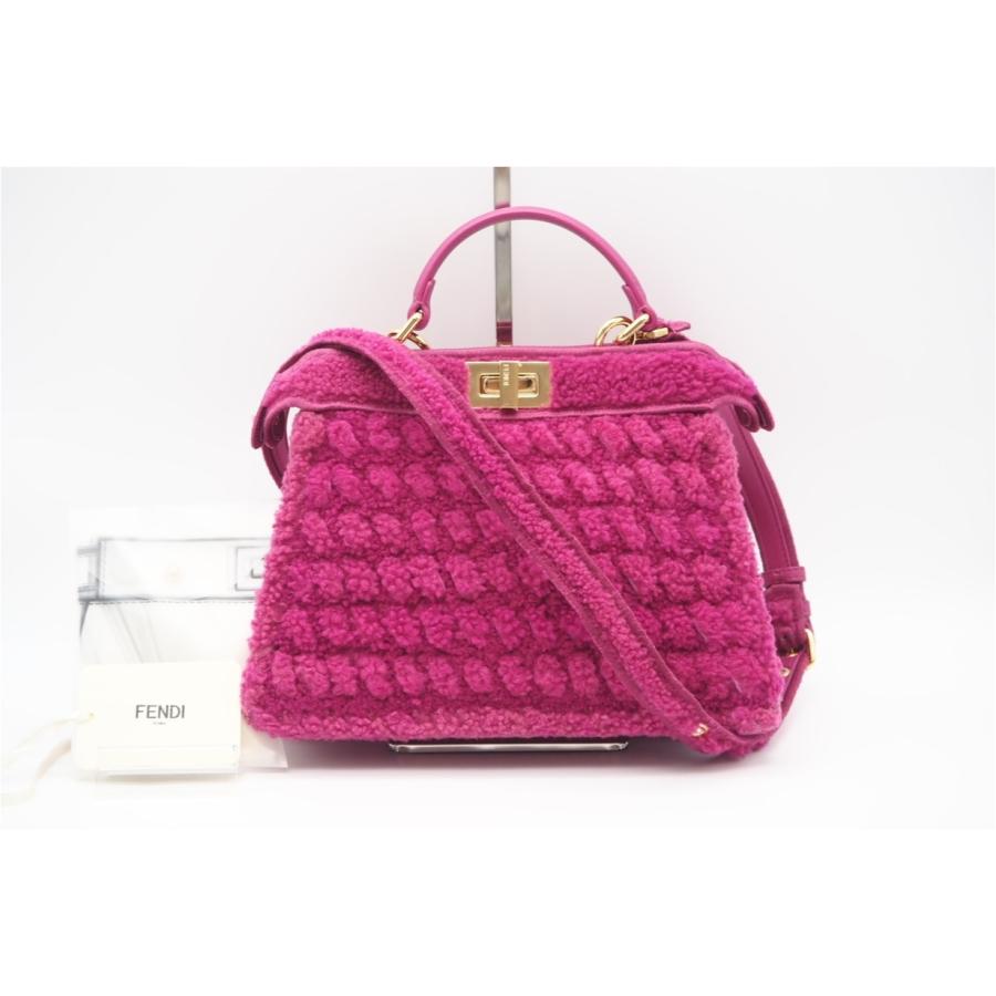 ★3日以内返品可★ 美品 FENDI フェンディ ピーカブー アイシーユー スモール ボア 2WAYハンドバッグ 8BN327 | FENDI