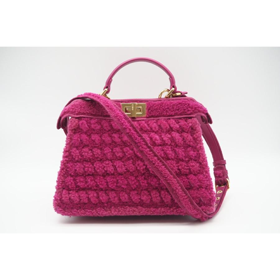 ★3日以内返品可★ 美品 FENDI フェンディ ピーカブー アイシーユー スモール ボア 2WAYハンドバッグ 8BN327 | FENDI | 02
