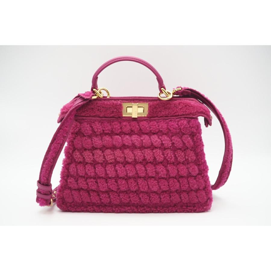 ★3日以内返品可★ 美品 FENDI フェンディ ピーカブー アイシーユー スモール ボア 2WAYハンドバッグ 8BN327 | FENDI | 03