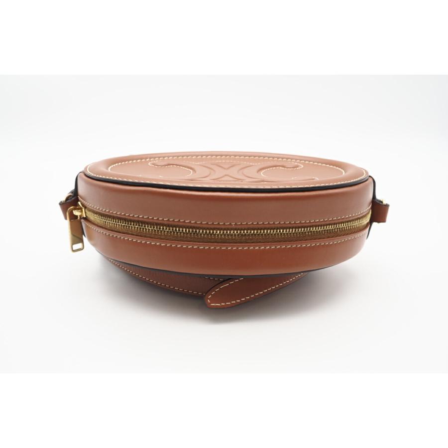 ★3日以内返品可★ 極美品 CELINE セリーヌ トリオンフ オーバルパース キュイル レザー ショルダーバッグ | CELINE | 04