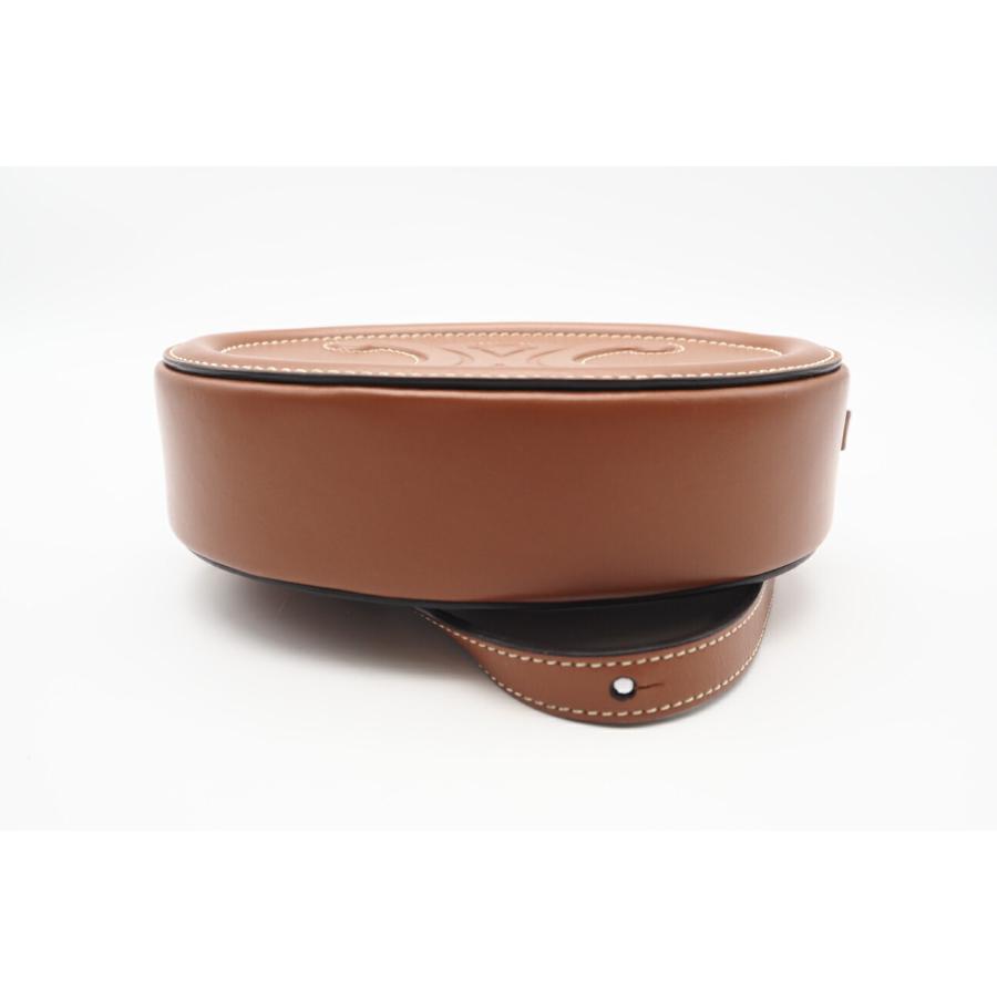 ★3日以内返品可★ 極美品 CELINE セリーヌ トリオンフ オーバルパース キュイル レザー ショルダーバッグ | CELINE | 05