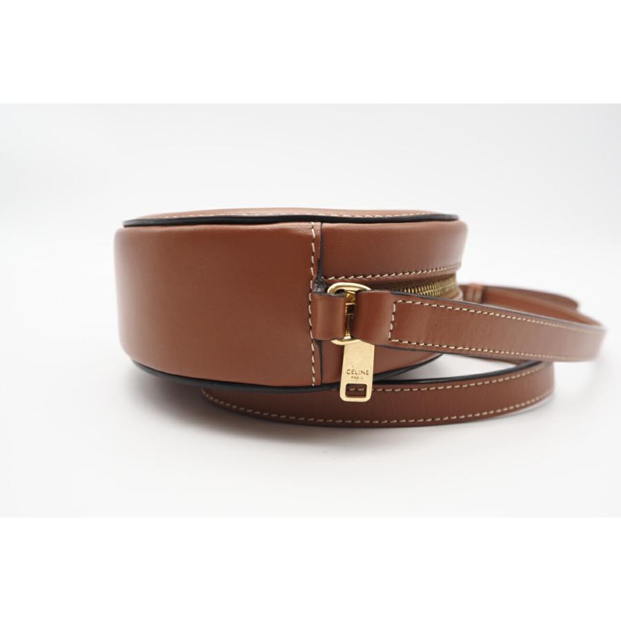 ★3日以内返品可★ 極美品 CELINE セリーヌ トリオンフ オーバルパース キュイル レザー ショルダーバッグ | CELINE | 07