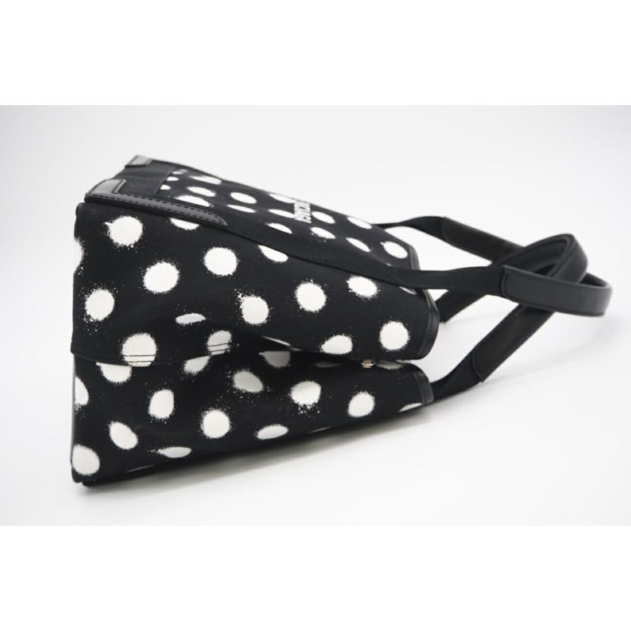 ★3日以内返品可★ 美品 BALENCIAGA バレンシアガ Navy スモール カバス ドット柄 キャンバス トート | BALENCIAGA | 07