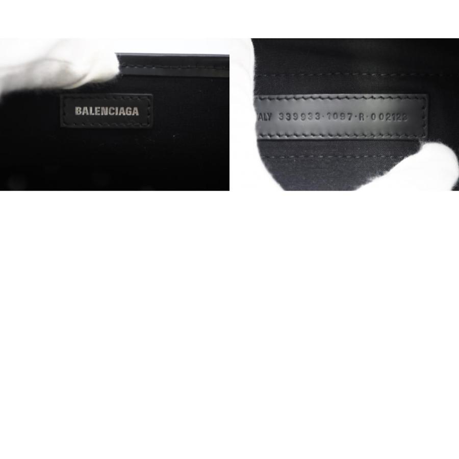 ★3日以内返品可★ 美品 BALENCIAGA バレンシアガ Navy スモール カバス ドット柄 キャンバス トート | BALENCIAGA | 09