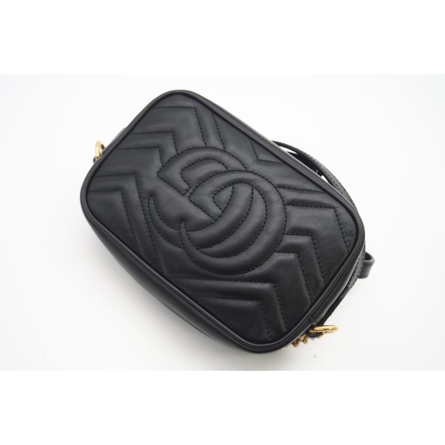 ★3日以内返品可★ 極美品 GUCCI グッチ GGマーモント ミニ カメラバッグ 448065 ショルダーバッグ ブラック | GUCCI | 03