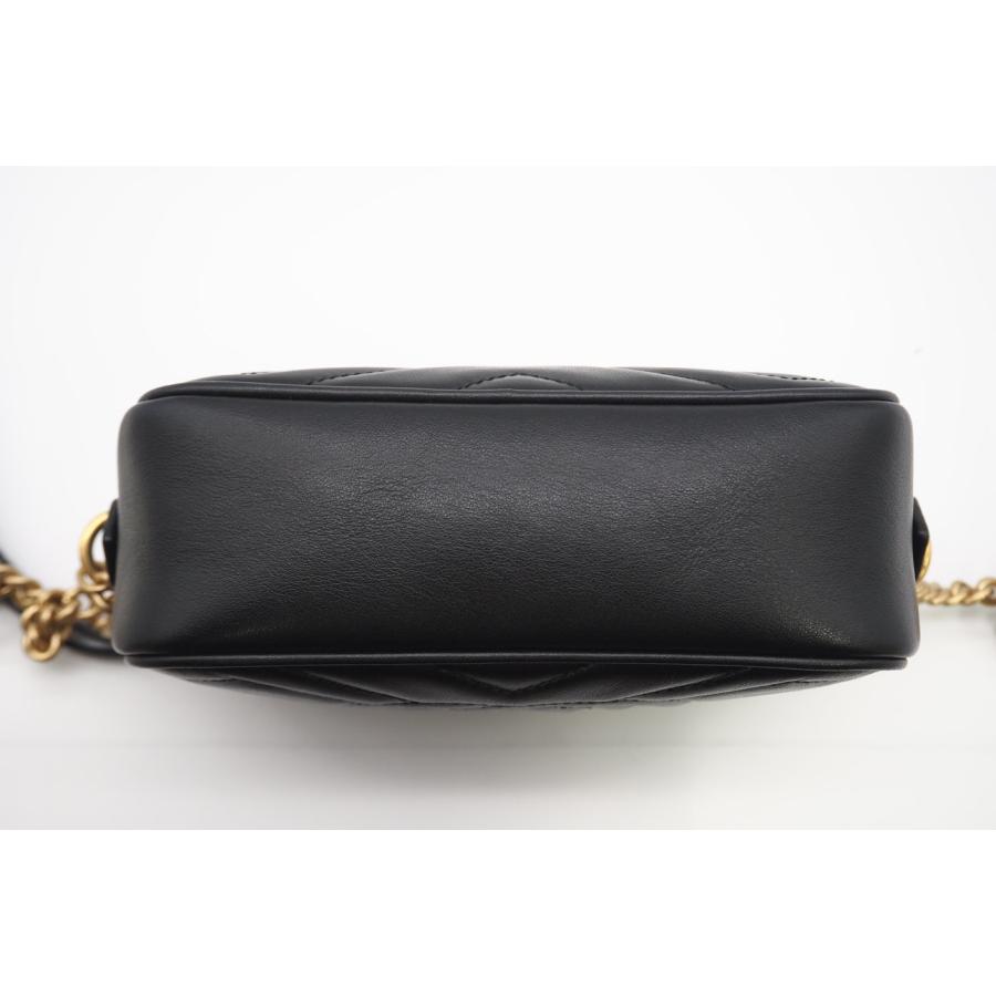 ★3日以内返品可★ 極美品 GUCCI グッチ GGマーモント ミニ カメラバッグ 448065 ショルダーバッグ ブラック | GUCCI | 05