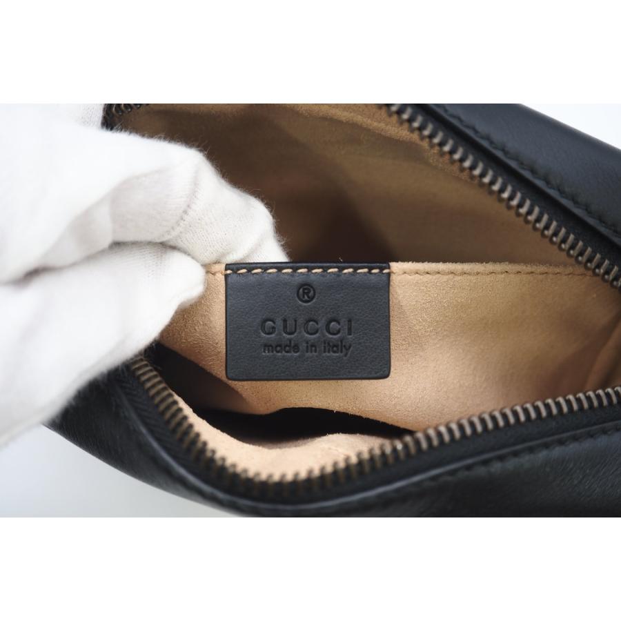 ★3日以内返品可★ 極美品 GUCCI グッチ GGマーモント ミニ カメラバッグ 448065 ショルダーバッグ ブラック | GUCCI | 08