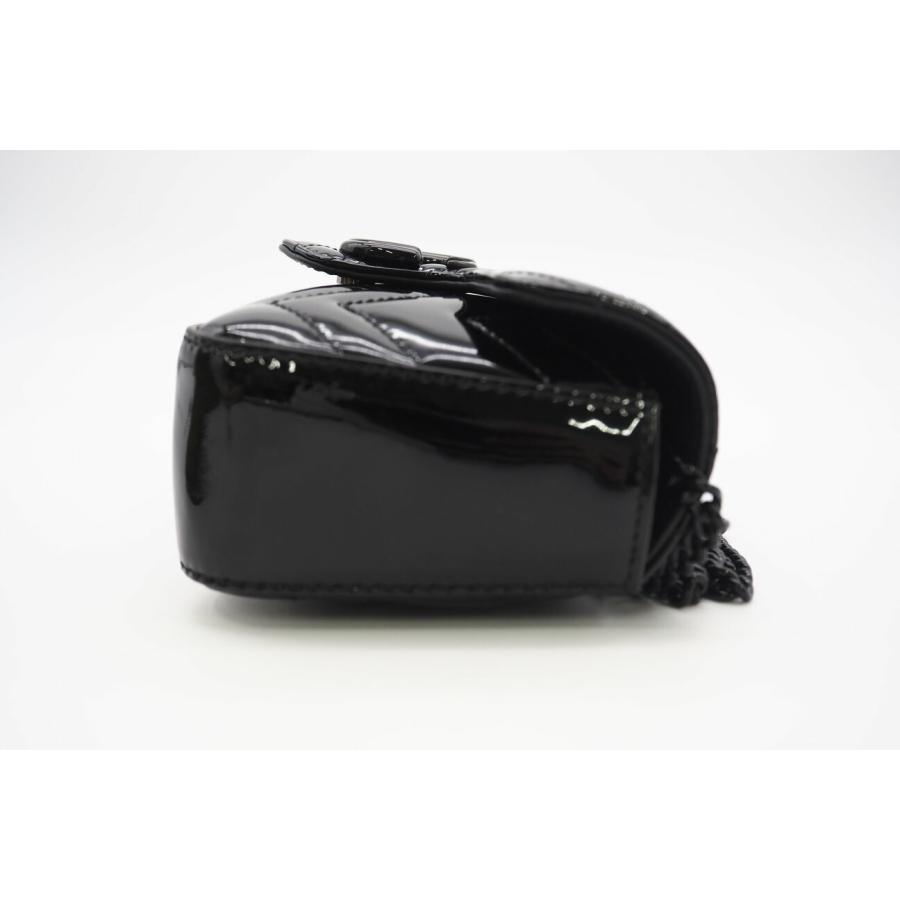 ★3日以内返品可★ 極美品 GUCCI グッチ GGマーモント パテントレザー ミニバッグ 476433 ショルダーバッグ | GUCCI | 06