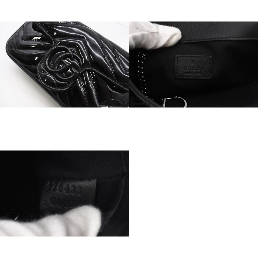 ★3日以内返品可★ 極美品 GUCCI グッチ GGマーモント パテントレザー ミニバッグ 476433 ショルダーバッグ | GUCCI | 09