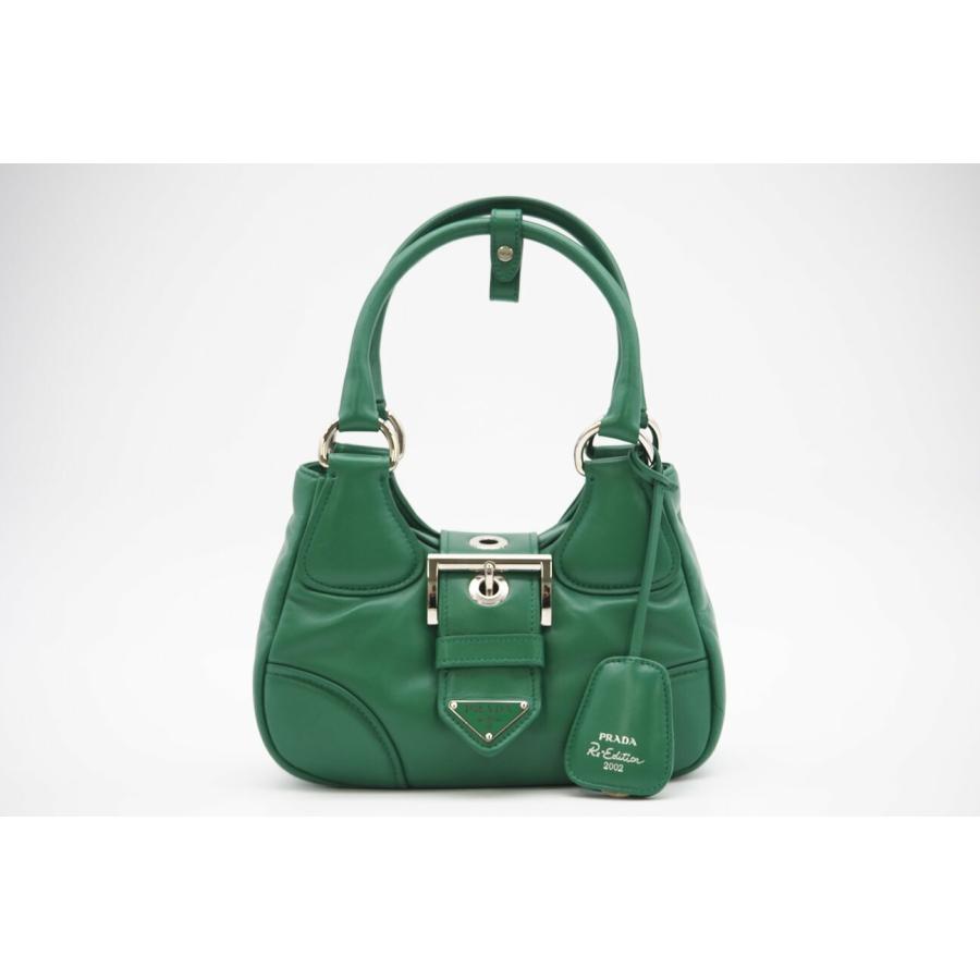 ★3日以内返品可★ 極美品 PRADA プラダ パデッドナッパ レザー ムーン 2WAYバッグ 1BA381 | PRADA | 02